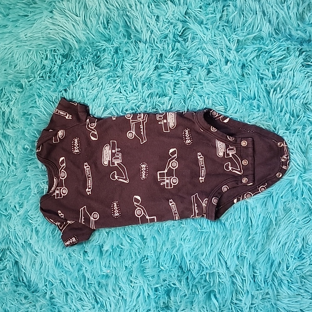 Carters 6m built tough diaper shirt